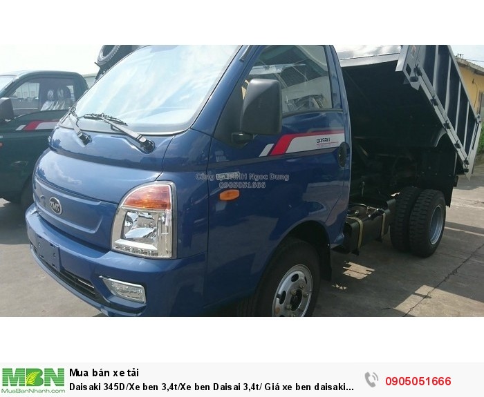 Daisaki 345D/Xe ben 3,4t/Xe ben Daisai 3,4t/ Giá xe ben daisaki 3,4t