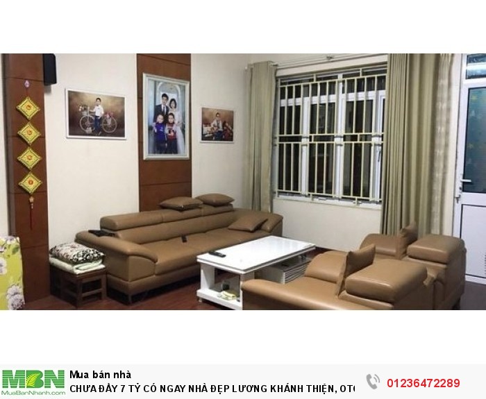 Chưa đầy 7 tỷ có ngay nhà đẹp lương khánh thiện, oto tránh, 75 m.