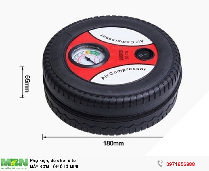 Máy Bơm Lốp Ôtô Mini