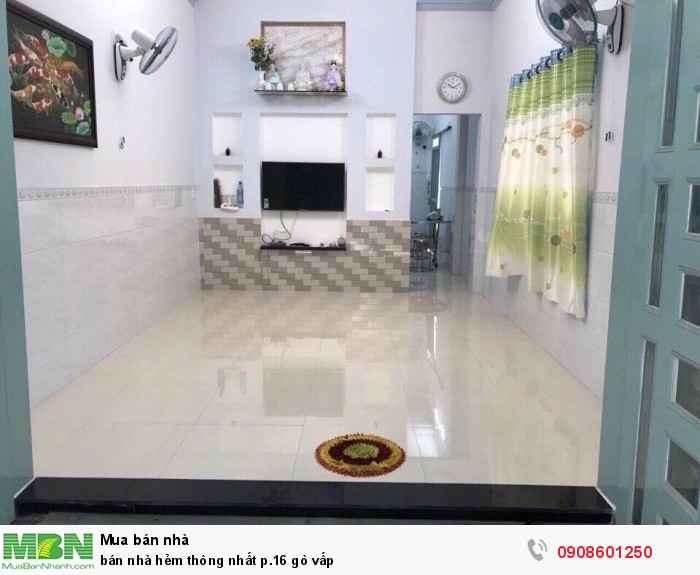 Bán nhà hẻm thông nhất p.16 Gò Vấp