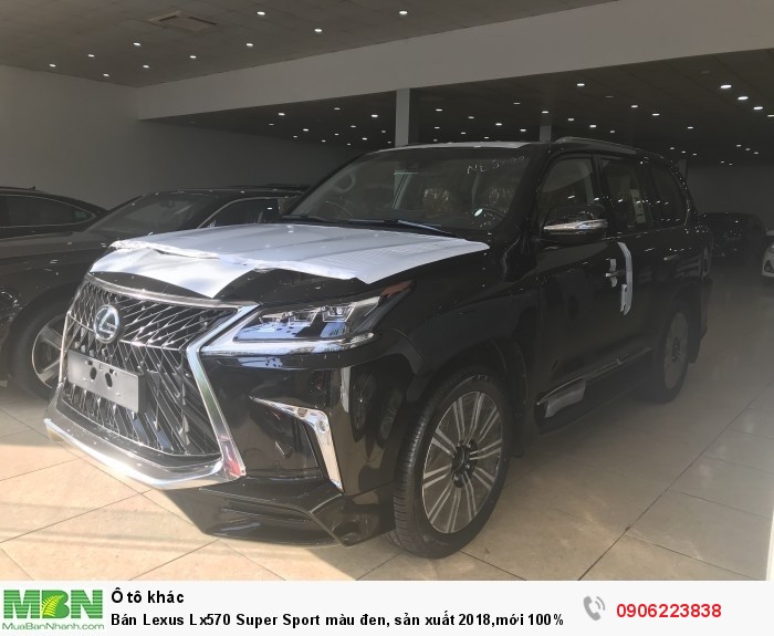 Bán Lexus Lx570 Super Sport màu đen, sản xuất 2018,mới 100%,xe giao ngay,giá tốt.
