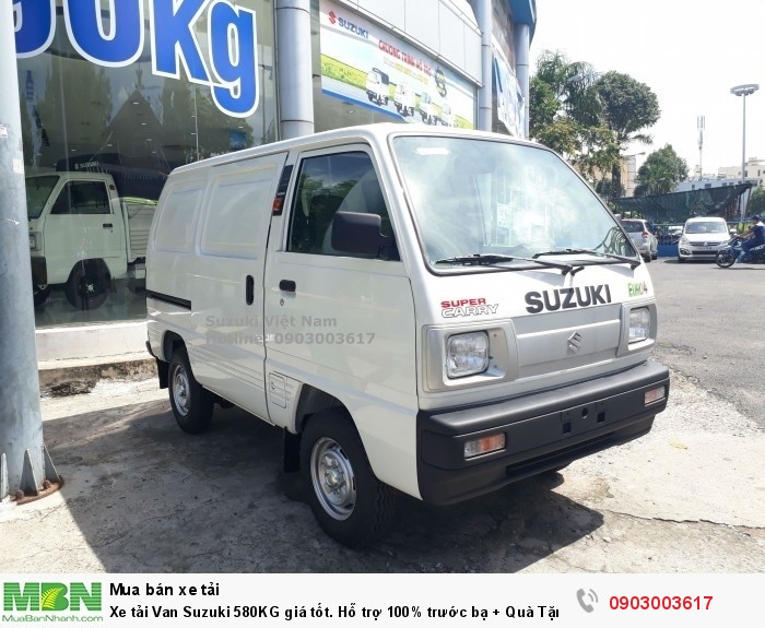 Xe tải Van Suzuki 580KG giá tốt. Hỗ trợ 100% trước bạ + Quà Tặng