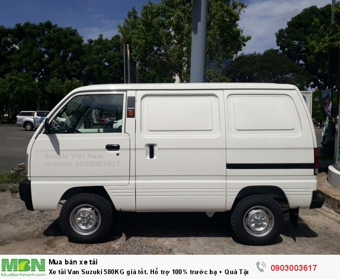 Xe tải Van Suzuki 580KG giá tốt. Hỗ trợ 100% trước bạ + Quà Tặng
