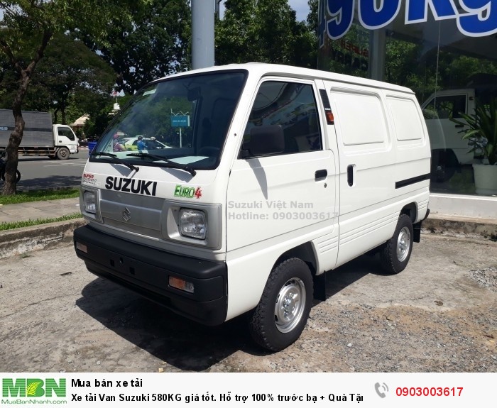 Xe tải Van Suzuki 580KG giá tốt. Hỗ trợ 100% trước bạ + Quà Tặng