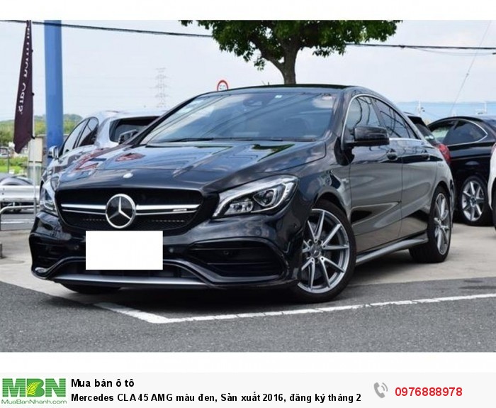 Mercedes CLA 45 AMG màu đen, Sản xuất 2016, đăng ký tháng 2/2017, xe nhập khẩu