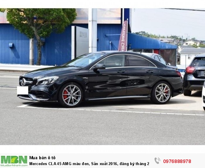 Mercedes CLA 45 AMG màu đen, Sản xuất 2016, đăng ký tháng 2/2017, xe nhập khẩu