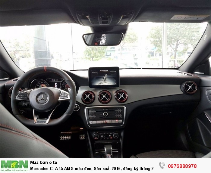 Mercedes CLA 45 AMG màu đen, Sản xuất 2016, đăng ký tháng 2/2017, xe nhập khẩu
