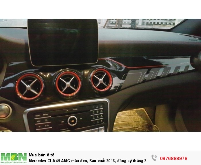Mercedes CLA 45 AMG màu đen, Sản xuất 2016, đăng ký tháng 2/2017, xe nhập khẩu