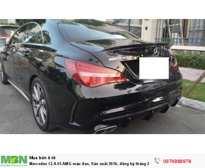 Mercedes CLA 45 AMG màu đen, Sản xuất 2016, đăng ký tháng 2/2017, xe nhập khẩu