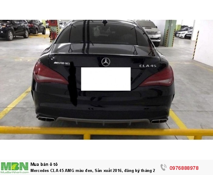 Mercedes CLA 45 AMG màu đen, Sản xuất 2016, đăng ký tháng 2/2017, xe nhập khẩu