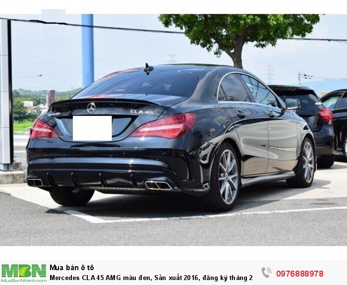 Mercedes CLA 45 AMG màu đen, Sản xuất 2016, đăng ký tháng 2/2017, xe nhập khẩu