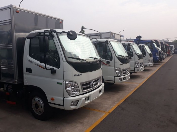 Xe tải thaco ollin 350 thùng kín _2,15t,thùng dài 4,3m hỗ trợ trả góp,tiêu chuẩn khí thải Euro 4