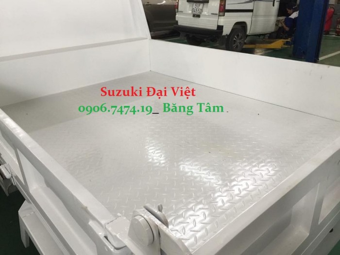Xe ben Suzuki 500kg thùng cao 2 tất 6 tặng 100% thuế trước bạ và gói quà tặng 5 triệu