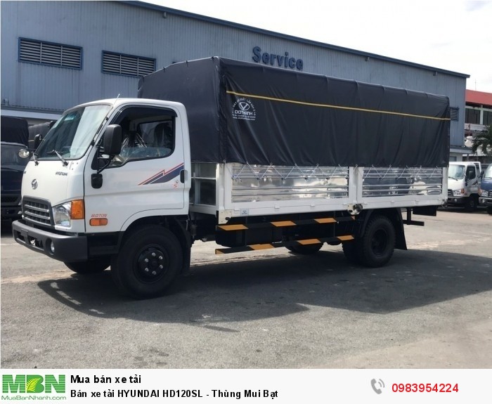 Bán xe tải HYUNDAI HD120SL - Thùng Mui Bạt