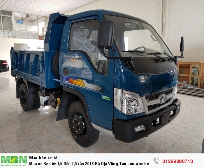 Mua xe Ben từ 1,5 đến 2,5 tấn 2018 Bà Rịa Vũng Tàu - mua xe ben trả góp - xe ben giá tốt