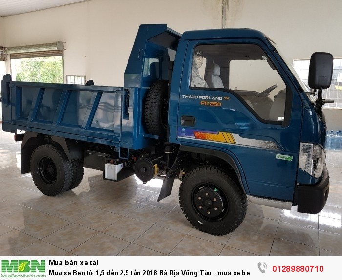 Mua xe Ben từ 1,5 đến 2,5 tấn 2018 Bà Rịa Vũng Tàu - mua xe ben trả góp - xe ben giá tốt