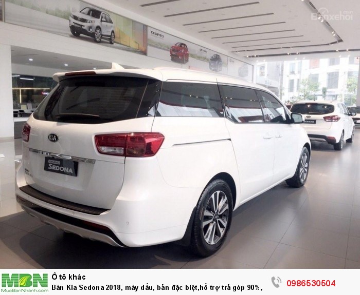 Bán Kia Sedona 2018, máy dầu, bản đặc biệt,hỗ trợ trả góp 90%, giao xe ngay