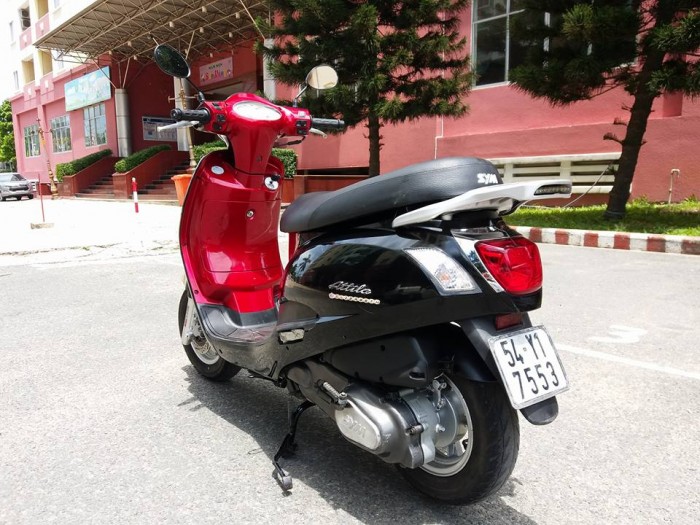 SYM Attila Elizabeth 125 Den Đỏ thắng đĩa Mới Đẹp Long Lanh