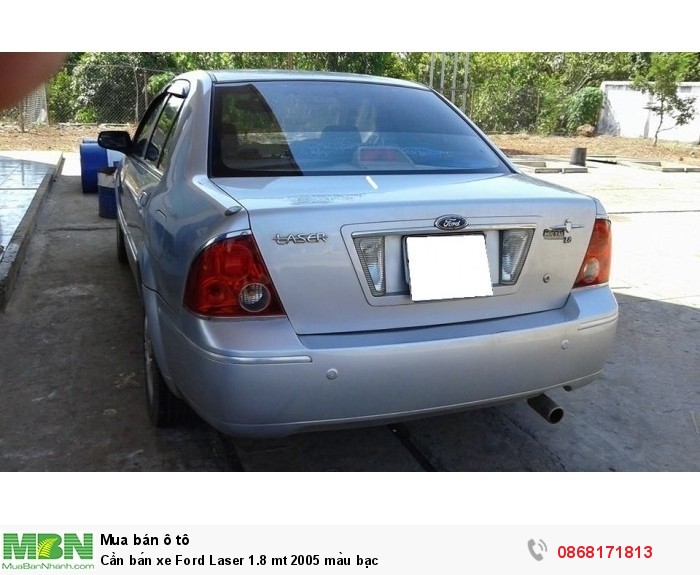 Cần bán xe Ford Laser 1.8 mt 2005 màu bạc
