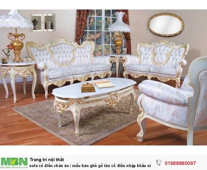 Mang đến sự tinh tế và sang trọng cho không gian gia đình là ưu điểm lớn nhất của bàn ghế sofa cổ điển Châu Âu. Hãy cùng ngắm nhìn những hình ảnh đẹp nhất về loại bàn ghế này.
