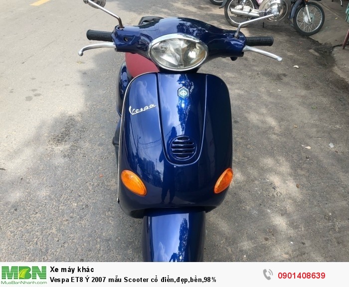 Vespa ET8 Ý 2007 mẫu Scooter cổ điển,đẹp,bền,98%