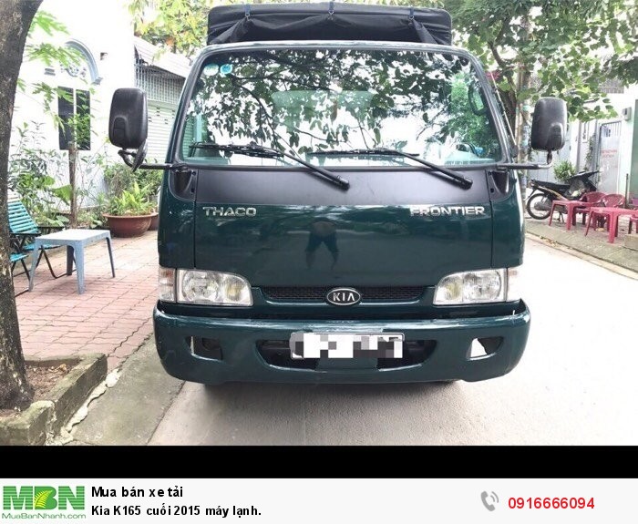 Kia K165 cuối 2015 máy lạnh.