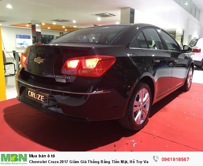 Chevrolet Cruze 2017 Giảm Giá Thẳng Bằng Tiền Mặt, Hỗ Trợ Vay 95% Và Hỗ Trợ Hồ Sơ Các Tỉnh