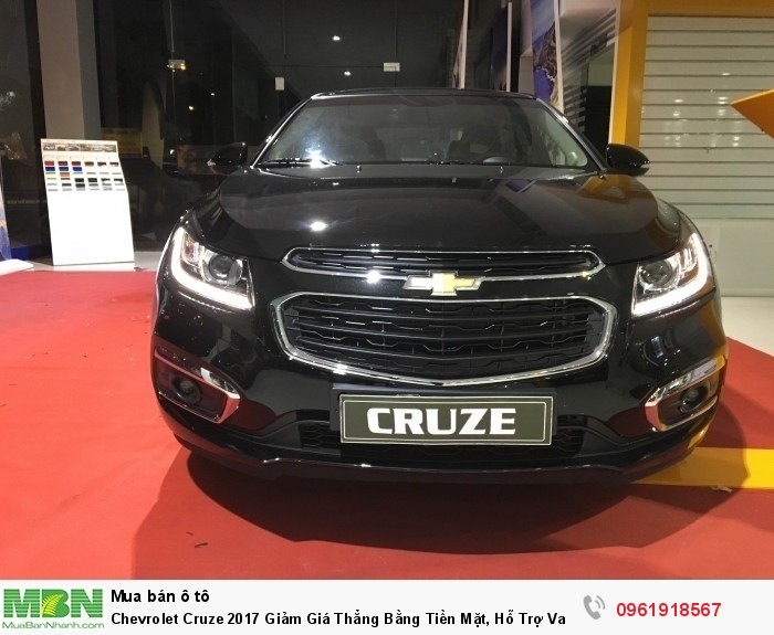 Chevrolet Cruze 2017 Giảm Giá Thẳng Bằng Tiền Mặt, Hỗ Trợ Vay 95% Và Hỗ Trợ Hồ Sơ Các Tỉnh