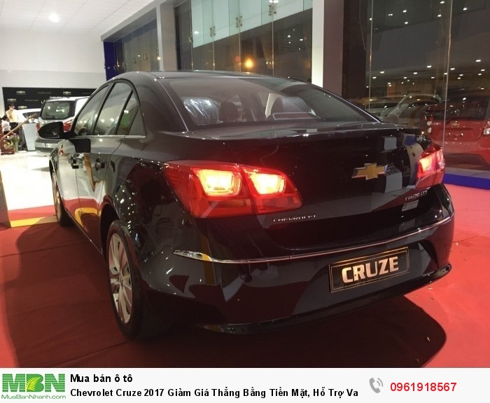 Chevrolet Cruze 2017 Giảm Giá Thẳng Bằng Tiền Mặt, Hỗ Trợ Vay 95% Và Hỗ Trợ Hồ Sơ Các Tỉnh