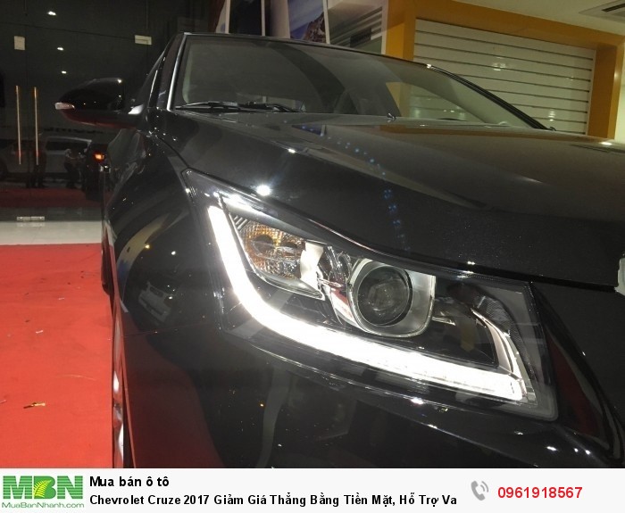 Chevrolet Cruze 2017 Giảm Giá Thẳng Bằng Tiền Mặt, Hỗ Trợ Vay 95% Và Hỗ Trợ Hồ Sơ Các Tỉnh