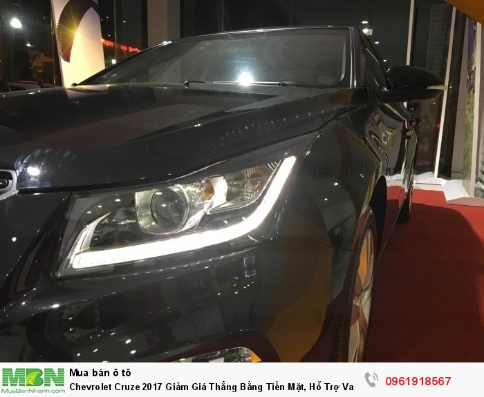 Chevrolet Cruze 2017 Giảm Giá Thẳng Bằng Tiền Mặt, Hỗ Trợ Vay 95% Và Hỗ Trợ Hồ Sơ Các Tỉnh