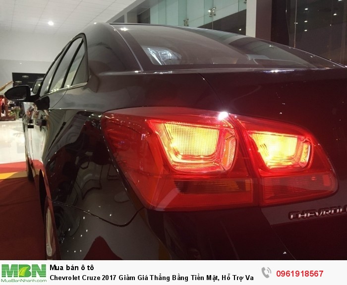 Chevrolet Cruze 2017 Giảm Giá Thẳng Bằng Tiền Mặt, Hỗ Trợ Vay 95% Và Hỗ Trợ Hồ Sơ Các Tỉnh