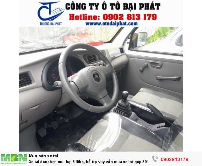 Xe tải dongben mui bạt 810kg, hỗ trợ vay vốn mua xe trả góp 80%