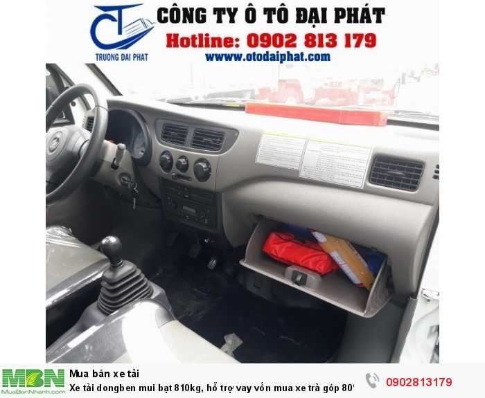 Xe tải dongben mui bạt 810kg, hỗ trợ vay vốn mua xe trả góp 80%