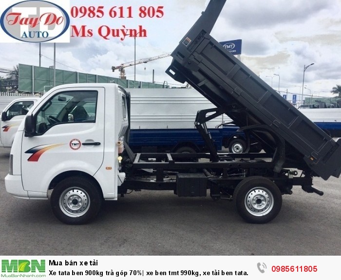 Xe tata ben 900kg trả góp 70%| xe ben tmt 990kg, xe tải ben tata dưới 1 tấn giá cực sốc, rẻ nhất và duy nhất