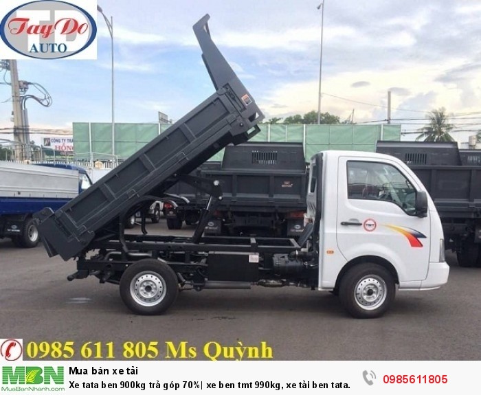 Xe tata ben 900kg trả góp 70%| xe ben tmt 990kg, xe tải ben tata dưới 1 tấn giá cực sốc, rẻ nhất và duy nhất
