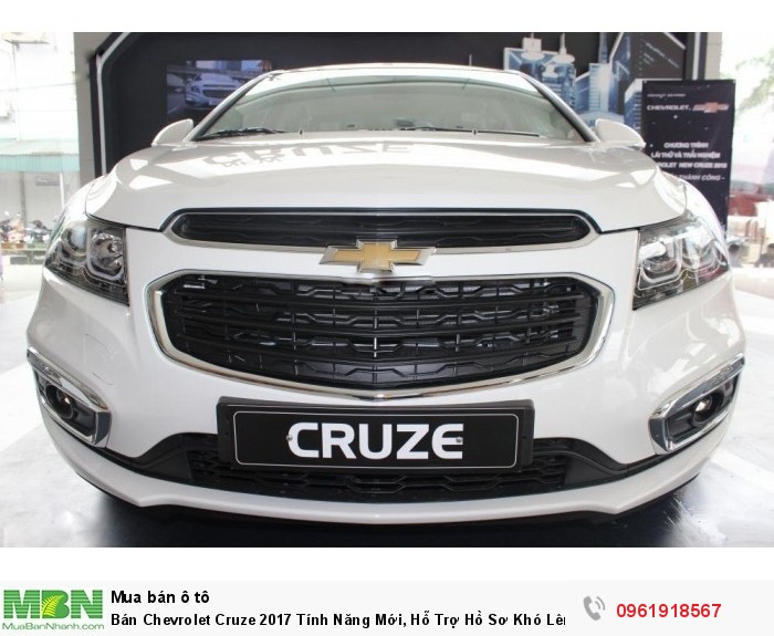 Bán Chevrolet Cruze 2017 Tính Năng Mới, Hỗ Trợ Hồ Sơ Khó Lên Đến 90% – 100%