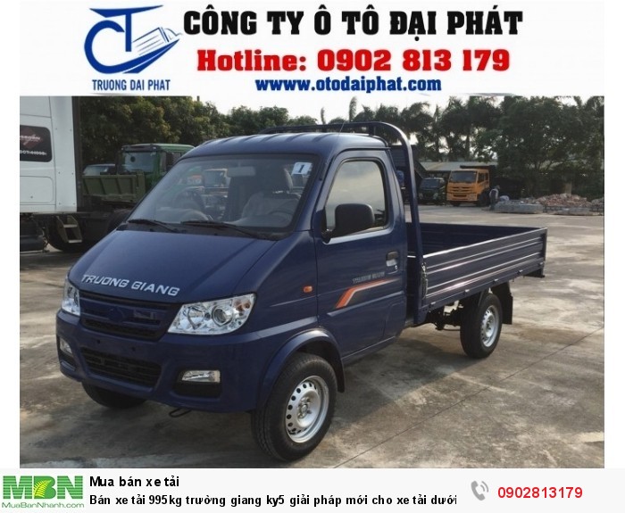 Bán xe tải 995kg trường giang ky5 giải pháp mới cho xe tải dưới 1 tấn vào thành phố