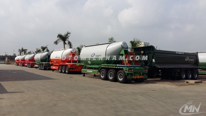 Oto miền nam chuyên phân phối romooc chở xi măng chính hãng