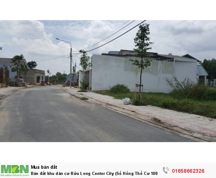 Bán đất khu dân cư Bửu Long Center City (Sổ Hồng Thổ Cư 100%)
