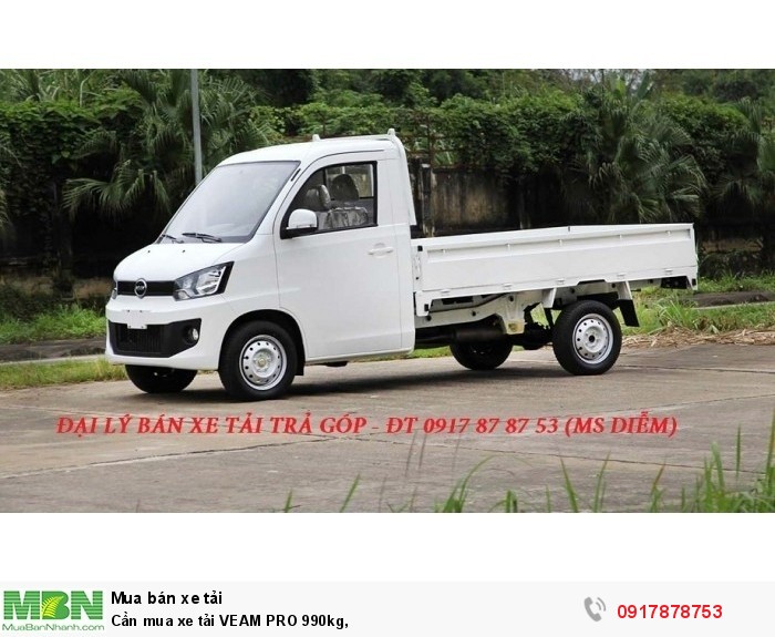 Bán xe tải VEAM PRO 990kg, thùng dài 2m6, động cơ EURO 4 giá tốt nhất thị trường |