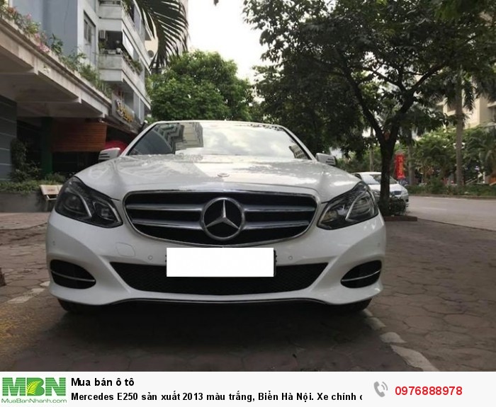Mercedes E250 sản xuất 2013 màu trắng, Biển Hà Nội. Xe chính chủ từ đầu