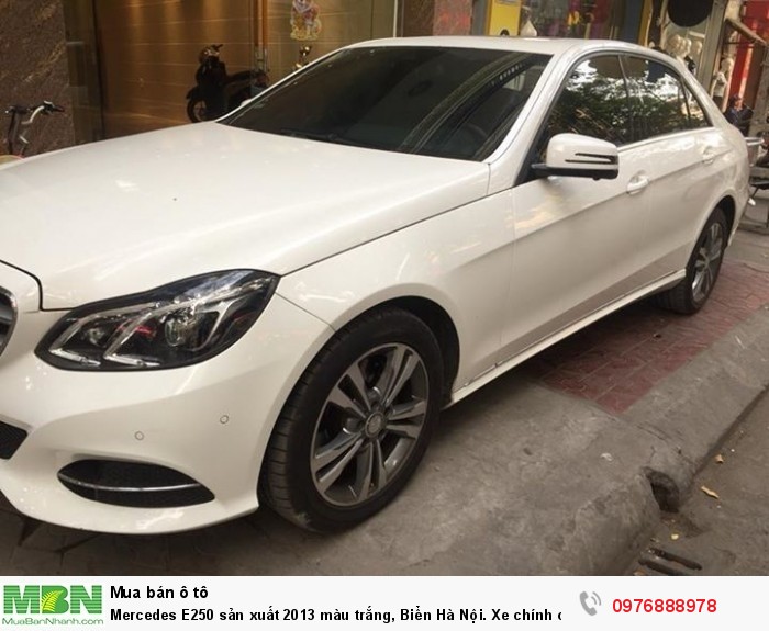 Mercedes E250 sản xuất 2013 màu trắng, Biển Hà Nội. Xe chính chủ từ đầu