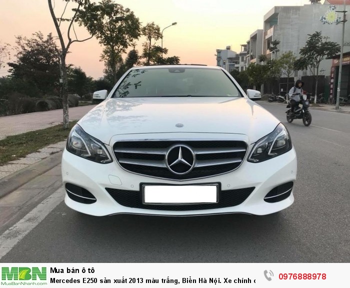 Mercedes E250 sản xuất 2013 màu trắng, Biển Hà Nội. Xe chính chủ từ đầu