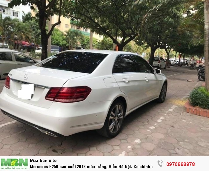 Mercedes E250 sản xuất 2013 màu trắng, Biển Hà Nội. Xe chính chủ từ đầu