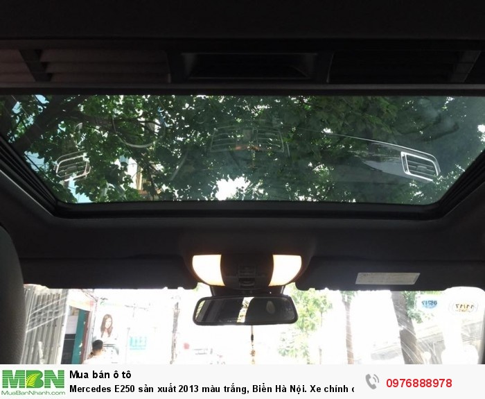Mercedes E250 sản xuất 2013 màu trắng, Biển Hà Nội. Xe chính chủ từ đầu