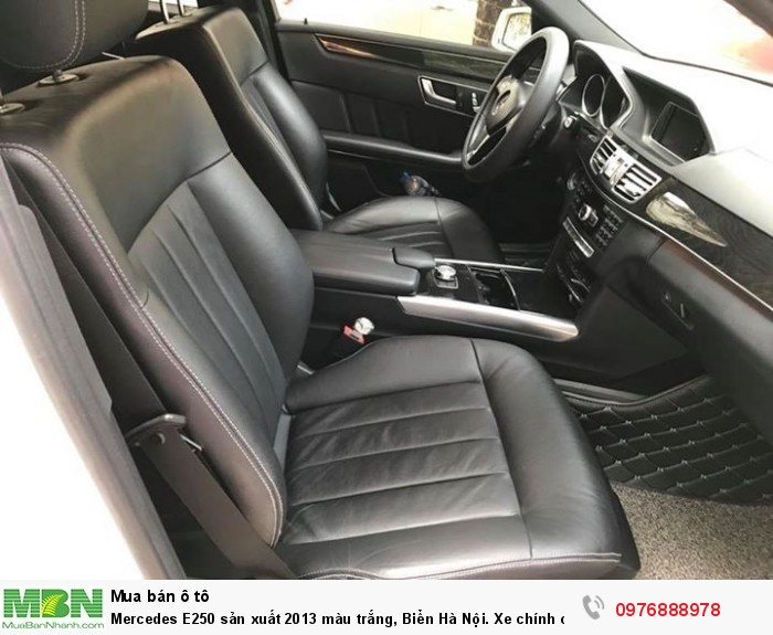 Mercedes E250 sản xuất 2013 màu trắng, Biển Hà Nội. Xe chính chủ từ đầu