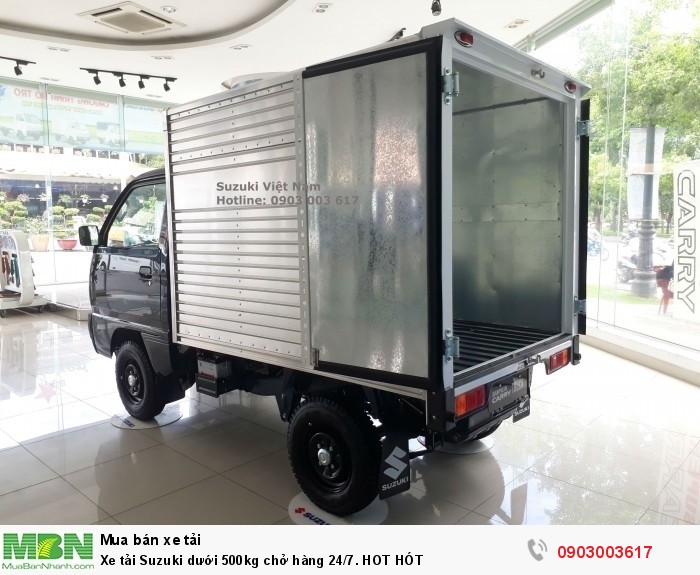 Xe tải Suzuki dưới 500kg chở hàng 24/7. HOT HÓT