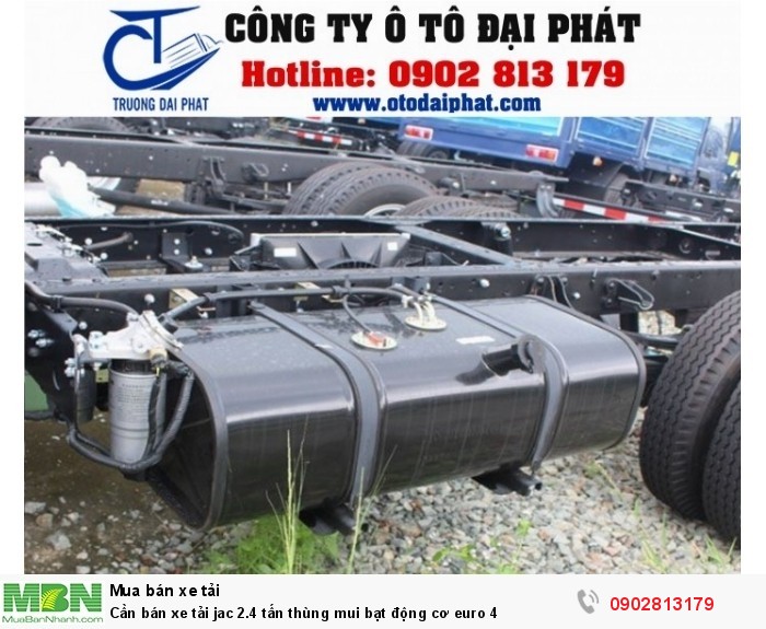 Cần bán xe tải jac 2.4 tấn thùng mui bạt động cơ euro 4