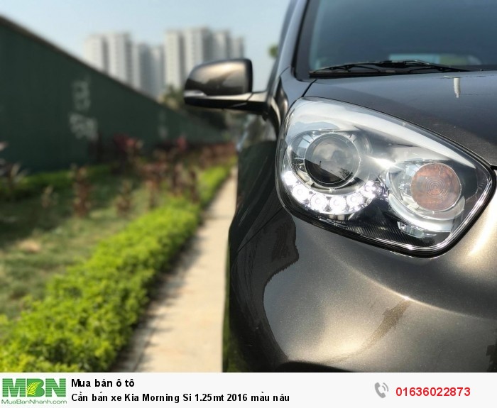 Cần bán xe Kia Morning Si 1.25mt 2016 màu nâu